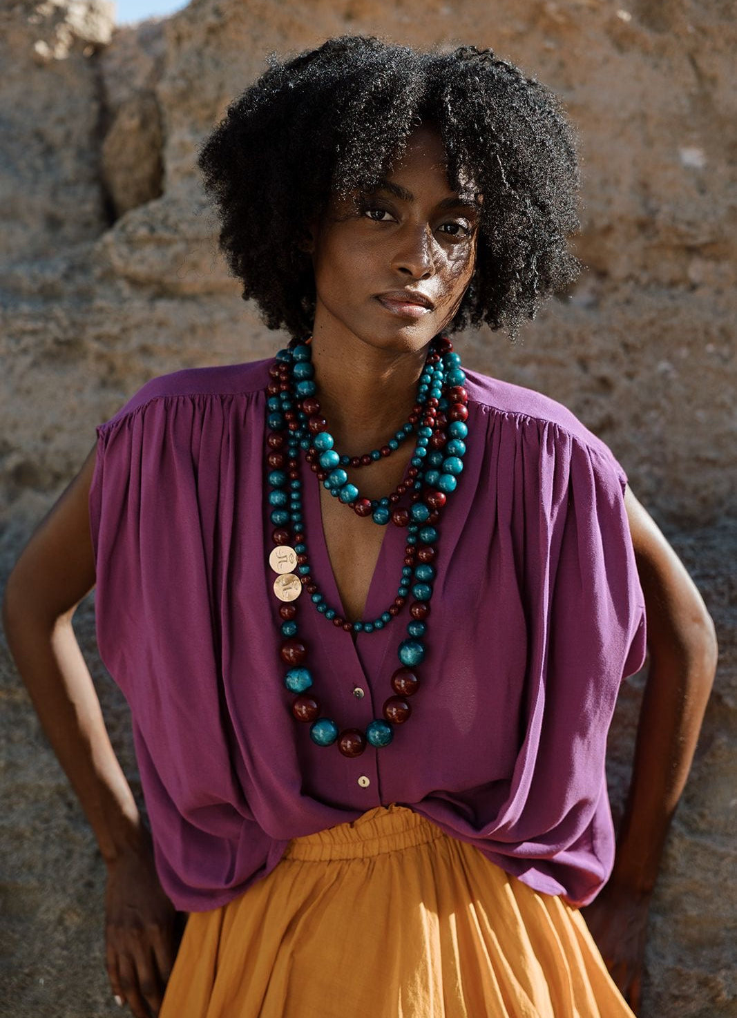 CALI | Collar de Resina y Metal